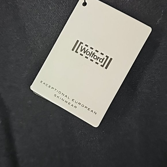 Wolford Logo Sweat Dress  Black/Steel Oversized With Logo-Print Day Dress Size S - Picture 14 of 14